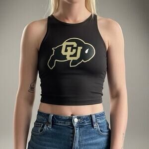 University of Colorado Buffaloes Graphic Cropped Active Tank Top